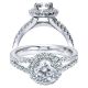 Taryn 14k White Gold Round Halo Engagement Ring TE4114W44JJ