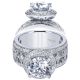 Taryn 14k White Gold Round Halo Engagement Ring TE4170W44JJ