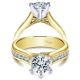 Taryn 14k Yellow Gold Round Straight Engagement Ring TE4185M44JJ