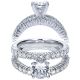 Taryn 14k White Gold Round Split Shank Engagement Ring TE4232W44JJ