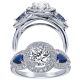 Taryn 14k White Gold Round Halo Engagement Ring TE5351W45SA