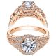 Taryn 14k Rose Gold Round Halo Engagement Ring TE5375K44JJ