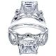 Taryn 14k White Gold Princess Cut Free Form Engagement Ring TE5379W44JJ