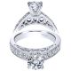 Taryn 14k White Gold Round Straight Engagement Ring TE5587W44JJ