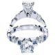 Taryn 14k White Gold Round Straight Engagement Ring TE5660W44SA