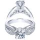 Taryn 14k White Gold Round Split Shank Engagement Ring TE5720W44JJ