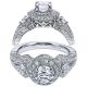 Taryn 14k White Gold Round Halo Engagement Ring TE5731W44JJ