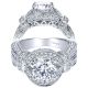 Taryn 14k White Gold Round Halo Engagement Ring TE5764W44JJ