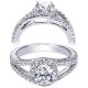 Taryn 14k White Gold Round Halo Engagement Ring TE5999W44JJ 