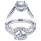 Taryn 14k White Gold Round Halo Engagement Ring TE6267W44JJ 