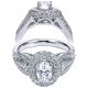 Taryn 14k White Gold Oval Double Halo Engagement Ring TE6279W44JJ