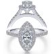 Taryn 14k White Gold Marquise Halo Engagement Ring TE6419M4W44JJ