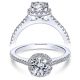 Taryn 14k White Gold Round Halo Engagement Ring TE6558W44JJ