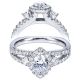 Taryn 14k White Gold Marquise Halo Engagement Ring TE6572W44JJ