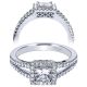 Taryn 14k White Gold Princess Cut Halo Engagement Ring TE6689W44JJ