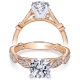 Taryn 14k Rose Gold Round Straight Engagement Ring TE6711T44JJ