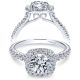 Taryn 14k White Gold Round Halo Engagement Ring TE6872W44JJ