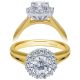 Taryn 14k Yellow/White Gold Round Halo Engagement Ring TE6941M44JJ