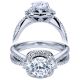 Taryn 14k White Gold Round Halo Engagement Ring TE6950W44JJ