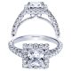 Taryn 14k White Gold Round Halo Engagement Ring TE6954W44JJ 