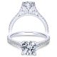 Taryn 14k White Gold Round Straight Engagement Ring TE7224W44JJ