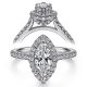 Taryn 14k White Gold Marquise Diamond Engagement Ring TE7259M4W44JJ