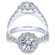 Taryn 14k White Gold Round Halo Engagement Ring TE7292W44JJ