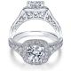 Taryn 14k White Gold Round Halo Engagement Ring TE7293W44JJ