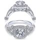 Taryn 14k White Gold Round Halo Engagement Ring TE7479W44JJ