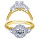 Taryn 14k Yellow/White Gold Round Halo Engagement Ring TE7482M44JJ