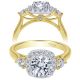 Taryn 14k Yellow/White Gold Round Halo Engagement Ring TE7510M44JJ