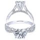 Taryn 14k White Gold Round Twisted Engagement Ring TE7544W44JJ 