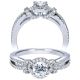 Taryn 14k White Gold Round Halo Engagement Ring TE7732W44JJ