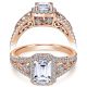 Taryn 14k Rose Gold Emerald Cut Halo Engagement Ring TE7740K44JJ 