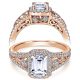 Taryn 14k Rose Gold Emerald Cut Halo Engagement Ring TE7740K44JJ