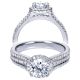 Taryn 14k White Gold Round Halo Engagement Ring TE7785W44JJ 