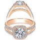 Taryn 14k Rose Gold Round Halo Engagement Ring TE7786K44JJ