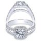 Taryn 14k White Gold Round Halo Engagement Ring TE7786W44JJ