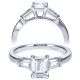 Taryn 14k White Gold Emerald Cut 3 Stones Engagement Ring TE7791W43JJ