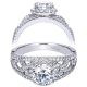 Taryn 14k White Gold Round Halo Engagement Ring TE7799W44JJ 
