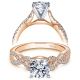 Taryn 14k Rose/White Gold Round Twisted Engagement Ring TE7805T44JJ