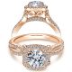 Taryn 14k Rose Gold Round Halo Engagement Ring TE7806K44JJ