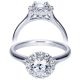 Taryn 14k White Gold Round Halo Engagement Ring TE7809W44JJ