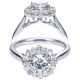 Taryn 14k White Gold Round Halo Engagement Ring TE7944W44JJ 