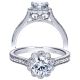 Taryn 14k White Gold Round Halo Engagement Ring TE8066W44JJ