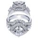 Taryn 18K White Gold Round Halo Engagement Ring TE8472W83JJ
