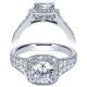 Taryn 14k White Gold Round Halo Engagement Ring TE8959W44JJ