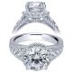 Taryn 14k White Gold Round Halo Engagement Ring TE8983R6W44JJ
