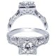 Taryn 14k White Gold Round Halo Engagement Ring TE9061W44JJ