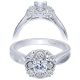 Taryn 14k White Gold Round Halo Engagement Ring TE910091W44JJ